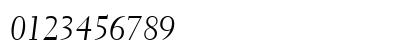 Transitional-521 HU Italic Numeric Preview