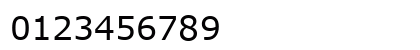 TrSah Verdana Regular Numeric Preview