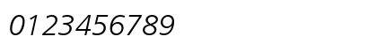 Humnst777 Lt BT Light Italic Numeric Preview