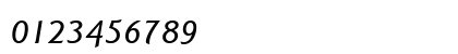 GoudySans Md BT Medium Italic Numeric Preview