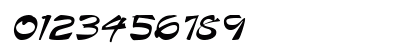 Paintbrush Regular Numeric Preview