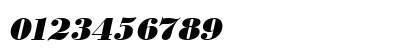 URWBodoniDExtBol Oblique Numeric Preview