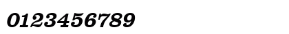 URWClarendonTNar Oblique Numeric Preview