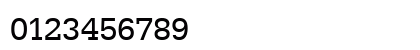 URWEgyptienneT Regular Numeric Preview