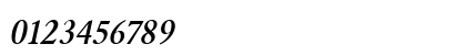 URWGaramondTMedNar Oblique Numeric Preview