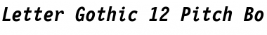 LettrGoth12 BT Bold Italic Font