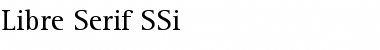 Libre Serif SSi Regular