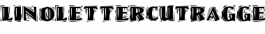 LinoLetterCutRagged Regular Font