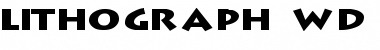 Lithograph Wd Regular Font