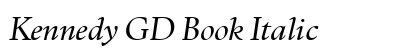Kennedy GD Book Italic Preview