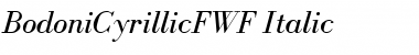 BodoniCyrillicFWF Font