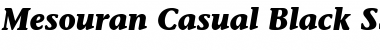 Mesouran Casual Black SSi Bold Italic Font