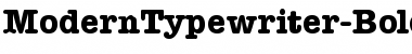 ModernTypewriter Font