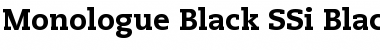 Monologue Black SSi Font