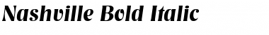 Nashville Bold Italic Font