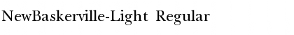 NewBaskerville-Light Regular Font