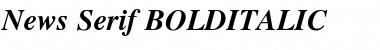 News Serif BOLDITALIC Font
