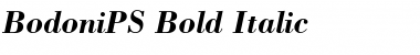 BodoniPS Bold Italic Font