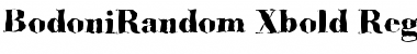 BodoniRandom-Xbold Font