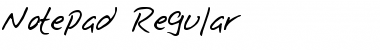 Notepad Regular Font