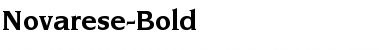Novarese-Bold Regular Font