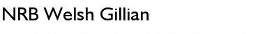 NRB Welsh Gillian Font