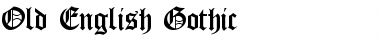 Old English Gothic Regular Font