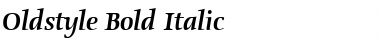 Oldstyle Bold Italic Font