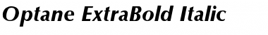 Optane ExtraBold Italic Font