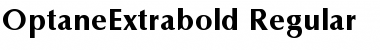 OptaneExtrabold Regular Font