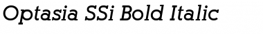Optasia SSi Bold Italic Font