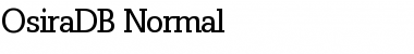 OsiraDB Normal Font