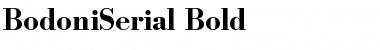 Download BodoniSerial Font