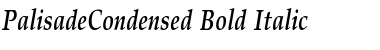 PalisadeCondensed Bold Italic Font