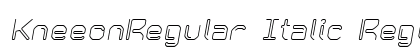 KneeonRegular Italic Regular font free download