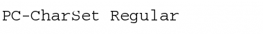 PC-CharSet Regular Font