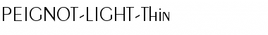 PEIGNOT-LIGHT-Thin Regular Font