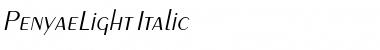 PenyaeLight Italic Font