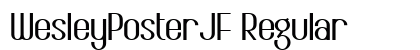 WesleyPosterJF Regular font free download