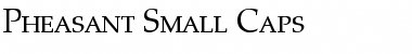 Pheasant Small Caps Normal Font