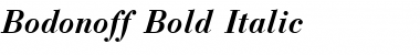 Bodonoff Bold Italic Font