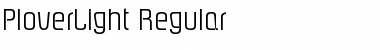 PloverLight Regular Font