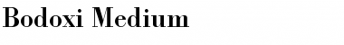 Bodoxi-Medium Regular Font