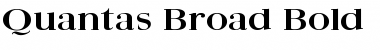 Quantas Broad Bold Font