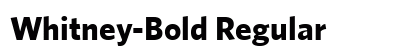 Whitney-Bold Regular font free download