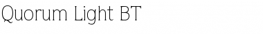 Quorum Lt BT Light Font