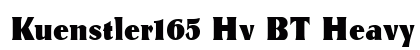Kuenstler165 Hv BT Heavy font free download