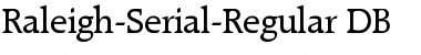 Raleigh-Serial DB Font