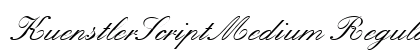 KuenstlerScriptMedium Regular Font Preview