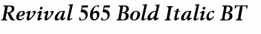 Revival565 BT Bold Italic Font